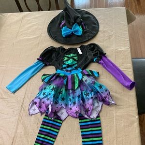 Girl Witch Costume 2-3T
